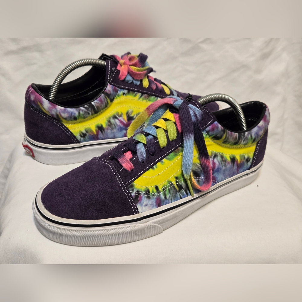 Vans Old Skool Mysterioso Purple Tie Dye Shoe Mens Sz 10 Cosplay Fairy Grunge